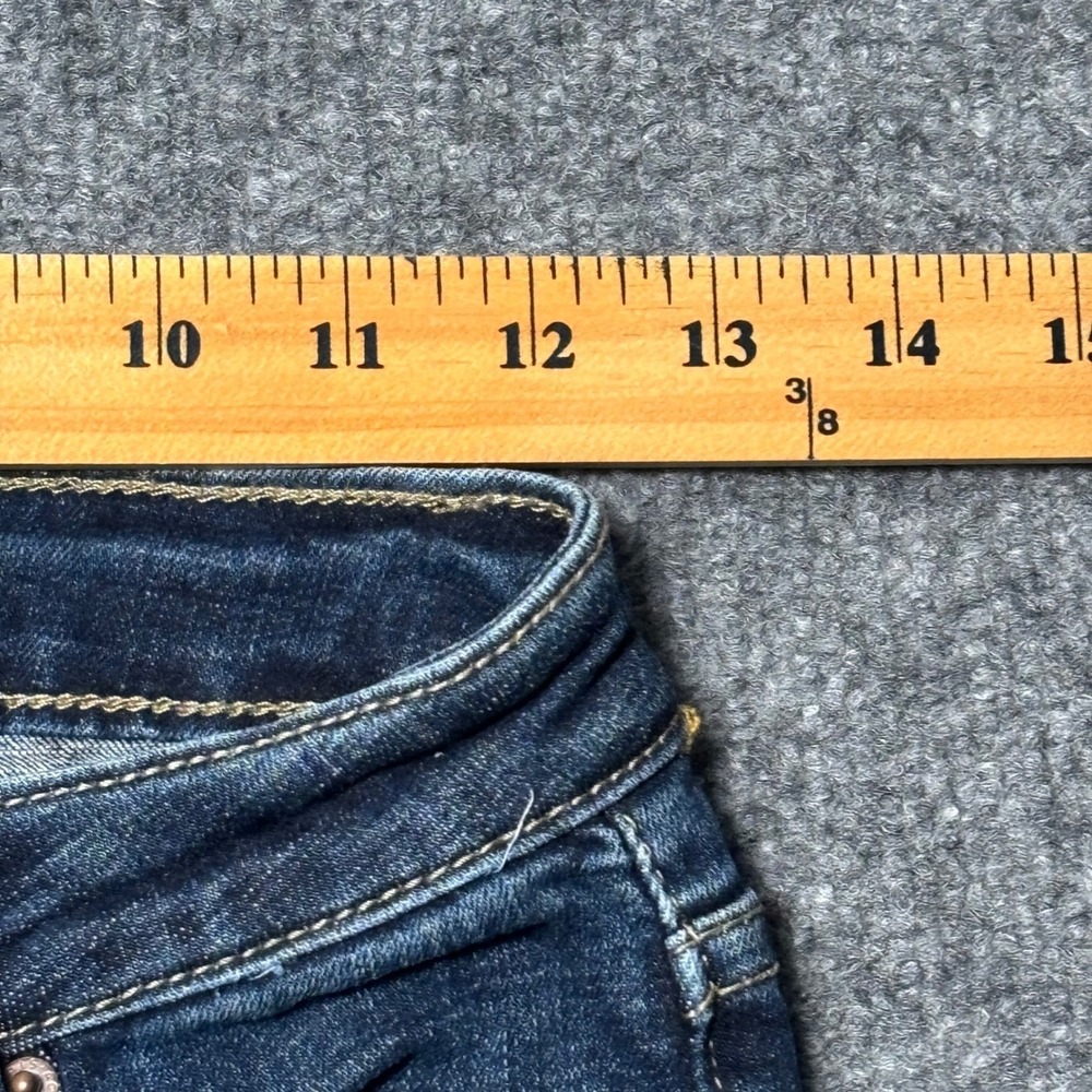 Acne Studios Tram Lt  Women's  size 24 distressed  Slim Jeans Dark Wash Blue - Picture 13 of 16
